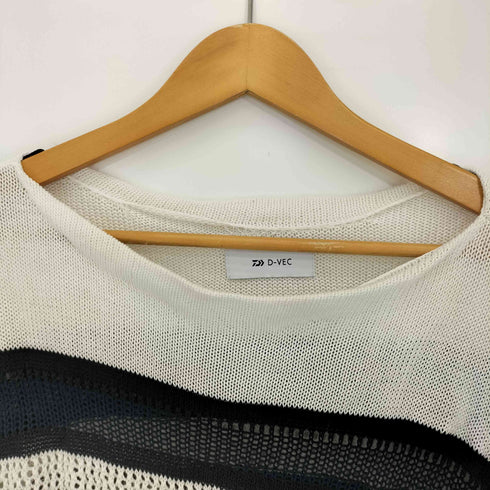 ディーベック D-VEC 24SS MULTI BORDER LONG KNIT メンズ