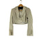 ザラ ZARA クロップドテーラードジャケット ストライプ レディース JPN:S