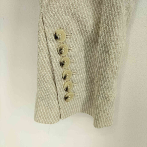 ザラ ZARA クロップドテーラードジャケット ストライプ レディース JPN:S