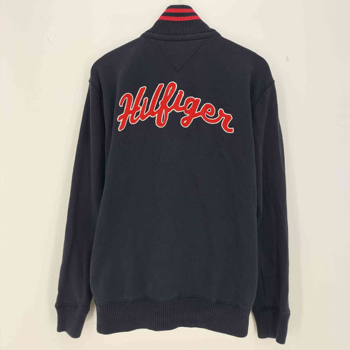 トミーヒルフィガー TOMMY HILFIGER 刺繍 ジップアップ ハイリブネック スウェット メンズ JPN:L
