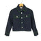 ボッテガヴェネタ BOTTEGA VENETA グリーンステッチデニムジャケット レディース JPN:34