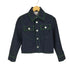 ボッテガヴェネタ BOTTEGA VENETA グリーンステッチデニムジャケット レディース JPN:34