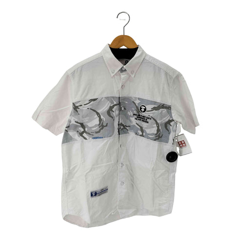 アベイシングエイプ A BATHING APE カモ柄切替 S/S シャツ メンズ JPN:M