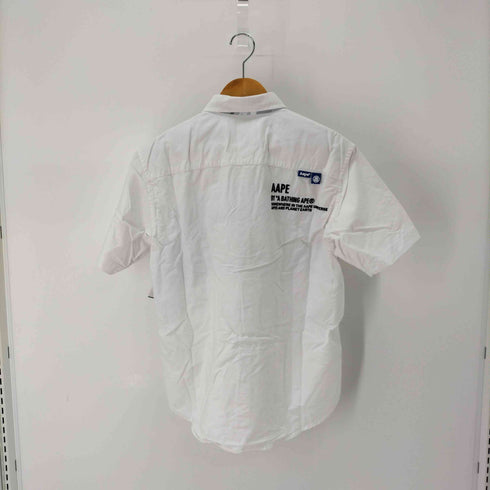 アベイシングエイプ A BATHING APE カモ柄切替 S/S シャツ メンズ JPN:M