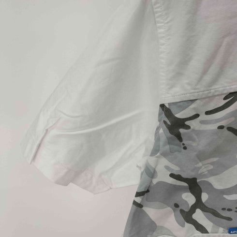 アベイシングエイプ A BATHING APE カモ柄切替 S/S シャツ メンズ JPN:M