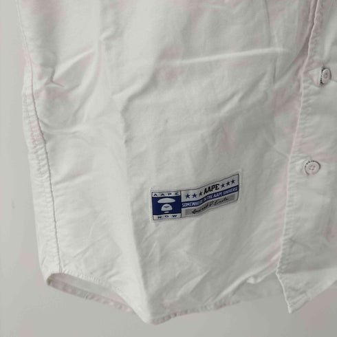 アベイシングエイプ A BATHING APE カモ柄切替 S/S シャツ メンズ JPN:M