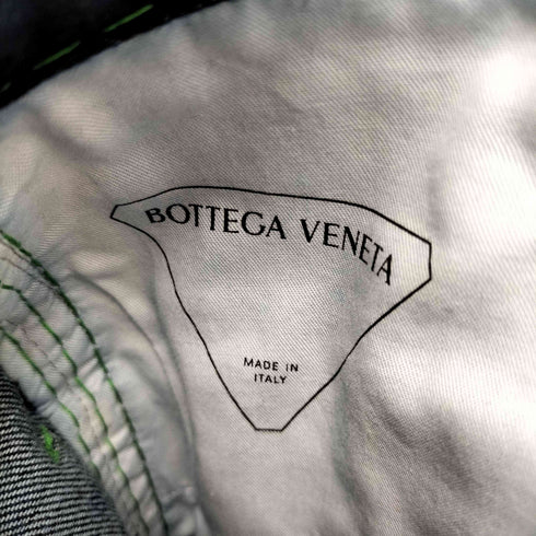 ボッテガヴェネタ BOTTEGA VENETA グリーンステッチストレートデニムパンツ レディース JPN:34