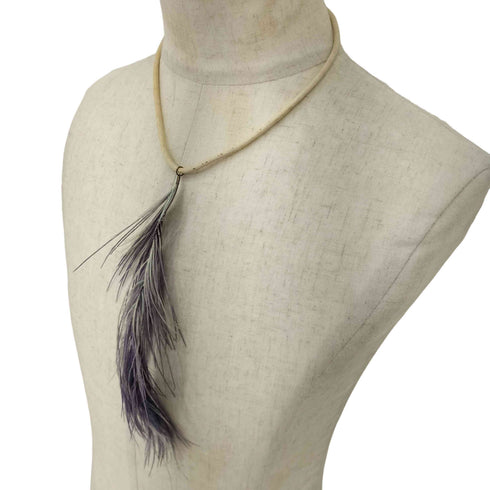 エムエムシックスメゾンマルジェラ MM6 Maison Margiela フェザーファーネックレス レディース