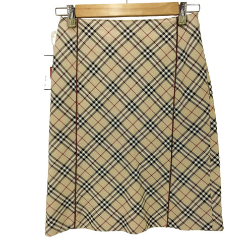 バーバリーブルーレーベル BURBERRY BLUE LABEL ノバチェック柄膝上スカート レディース 36