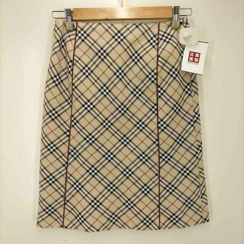 バーバリーブルーレーベル BURBERRY BLUE LABEL ノバチェック柄膝上スカート レディース 36
