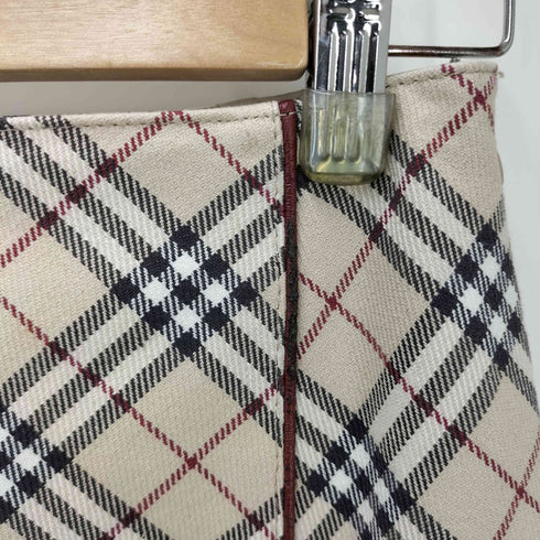 バーバリーブルーレーベル BURBERRY BLUE LABEL ノバチェック柄膝上スカート レディース 36