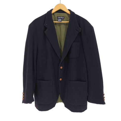 ノーティカ NAUTICA 香港製 ウッドボタンジャケット メンズ import:L