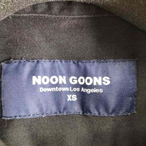 ヌーングーンズ NOON GOONS ロゴ刺繍 S/S 開襟シャツ ボックスシルエット メンズ JPN:XS