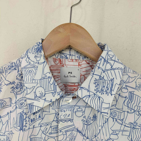 ピーエスポールスミス PS Paul Smith 総柄S/Sシャツ メンズ JPN:S
