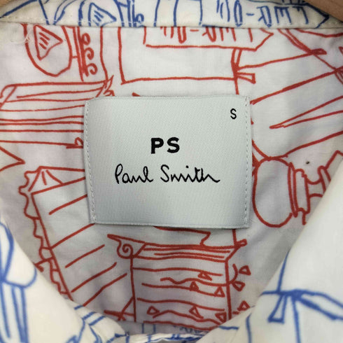 ピーエスポールスミス PS Paul Smith 総柄S/Sシャツ メンズ JPN:S
