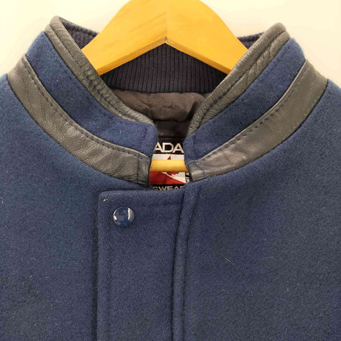 CANADA SPORTS WEAR 袖レザー スタジャン メンズ JPN:L