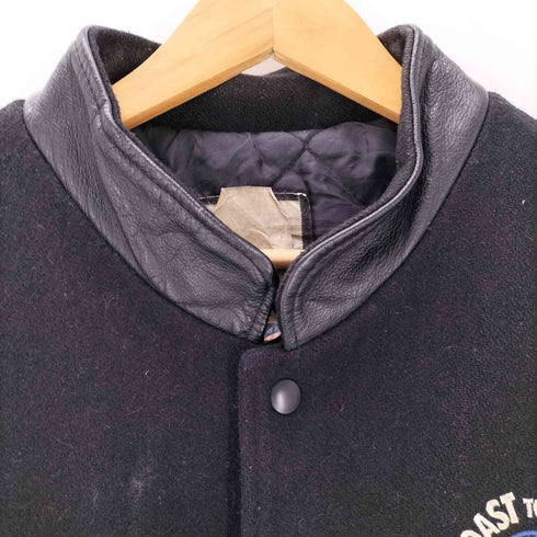 80S-90S AVON SPORTS WEAR 袖レザースタジャン メンズ JPN:XL