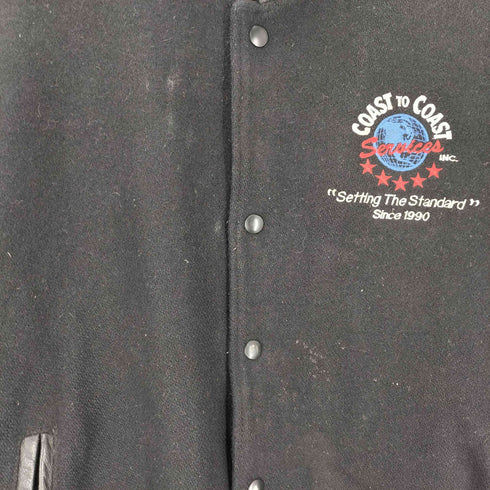 80S-90S AVON SPORTS WEAR 袖レザースタジャン メンズ JPN:XL