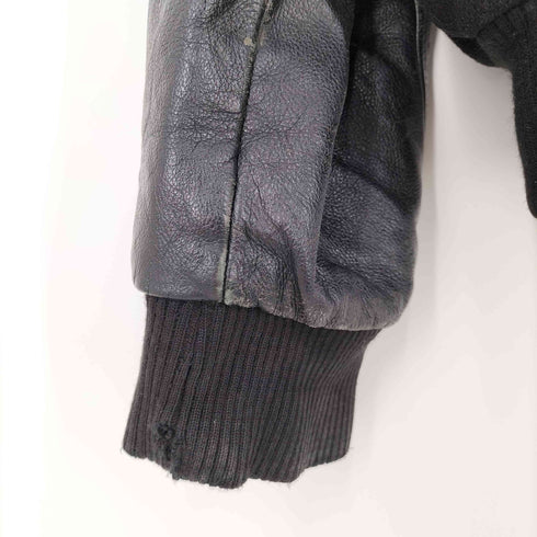 80S-90S AVON SPORTS WEAR 袖レザースタジャン メンズ JPN:XL