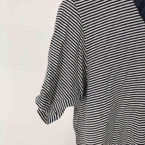 サカイ Sacai 異素材切替 ボーダー クルーネック S/S Tシャツ レディース 05