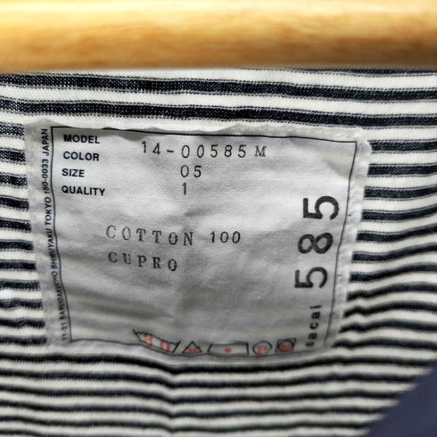 サカイ Sacai 異素材切替 ボーダー クルーネック S/S Tシャツ レディース 05