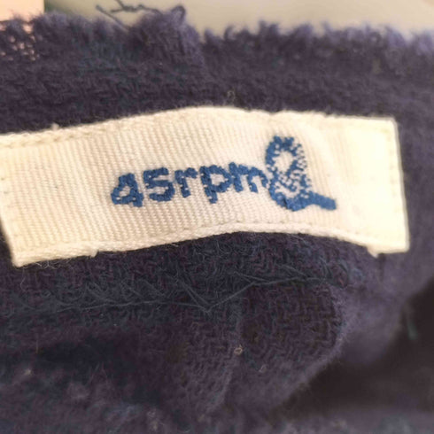 フォーティーファイブアール 45R 巻きスカート 刺繍ロゴ インディゴ染め フリンジ レディース JPN:2