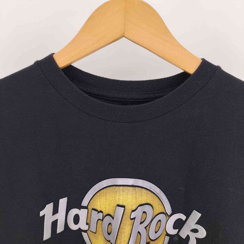 ハードロックカフェ Hard Rock Cafe メキシコ製 LOS ANGELES ロサンゼルス ロゴ プリント クルーネック Tシャツ メンズ import:S