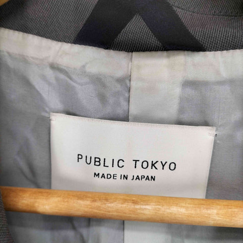パブリックトウキョウ PUBLIC TOKYO AQUA WOOLカルゼテーラードベスト メンズ JPN:2