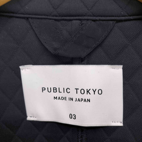 パブリックトウキョウ PUBLIC TOKYO ダイヤキルトルーズシャツブルゾン メンズ