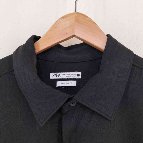 ザラ ZARA レーヨン混 ペイズリー柄 レギュラーカラーシャツ メンズ JPN:XL