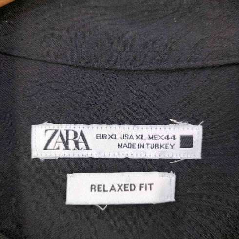 ザラ ZARA レーヨン混 ペイズリー柄 レギュラーカラーシャツ メンズ JPN:XL