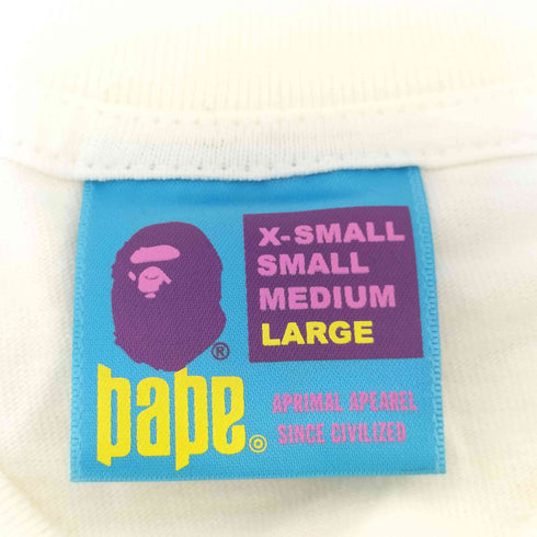 アベイシングエイプ A BATHING APE 00S SHALL NEVER KILL サークルロゴ ロングスリーブカットソー メンズ L