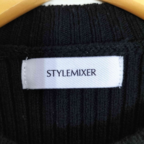 スタイルミキサー STYLEMIXER ミリタリーパッチニット レディース FREE
