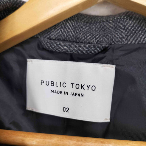 パブリックトウキョウ PUBLIC TOKYO ヘリンボーン 2Bテーラードジャケット メンズ JPN:3