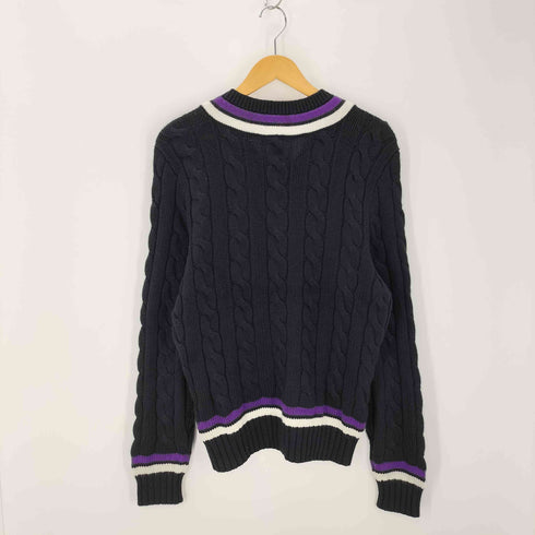 ポロバイラルフローレン Polo by RALPH LAUREN ケーブル チルデンニットセーター メンズ import:L