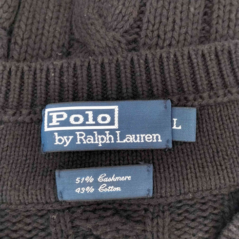 ポロバイラルフローレン Polo by RALPH LAUREN ケーブル チルデンニットセーター メンズ import:L