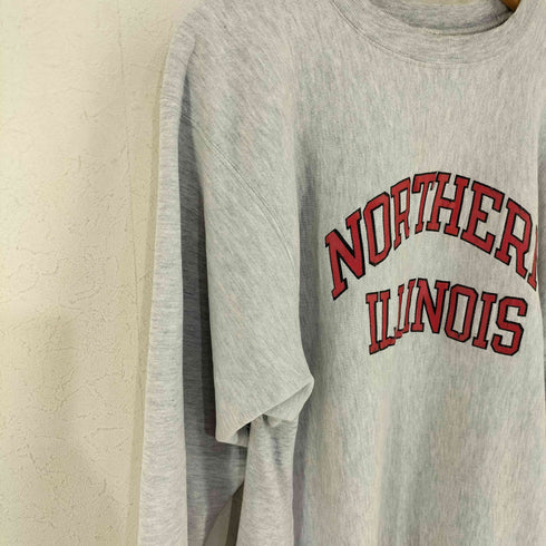 チャンピオン Champion USA製 トリコタグ REVERSE WEAVE NORTHERN ILLINOIS ラバープリント スウェット メンズ import:XL