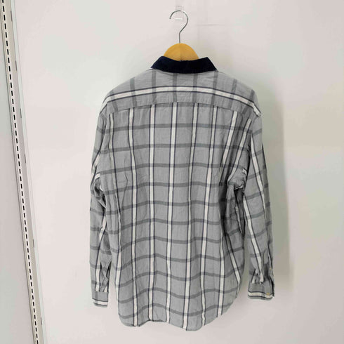 トミーヒルフィガー TOMMY HILFIGER 襟コーデュロイ L/S チェックシャツ メンズ import:L