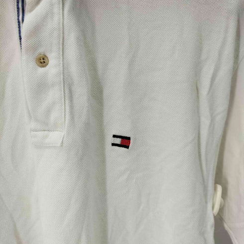 トミーヒルフィガー TOMMY HILFIGER ワンポイントロゴ刺繍 S/S ポロシャツ メンズ import:M