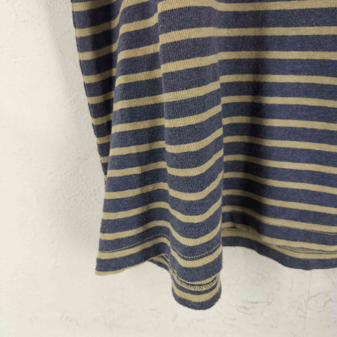 セーブカーキユナイテッド SAVE KHAKI UNITED L/S ORGANIC COTTON HEMP STRIPE CREW メンズ JPN:XL