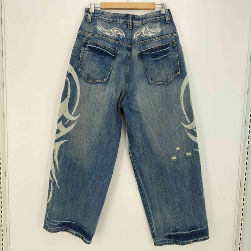 ジェイディッドロンドン JADED LONDON 24AW TATTOO PRINT XL COLOSSUS JEANS メンズ 32
