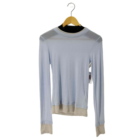 HAVEHAS サムホール付き レイヤードデザイン L/S Tシャツ レディース