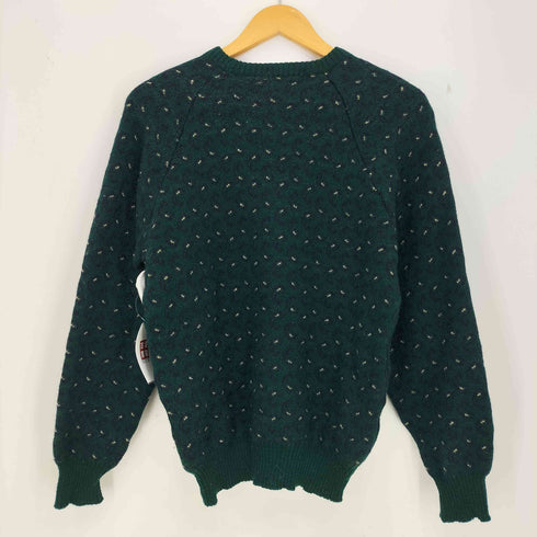 アクアスキュータム AQUASCUTUM 90S 英国製 ペイズリー ウール100 ラグラン ニット セーター メンズ UK:38