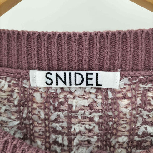 スナイデル snidel 21AW ツイードニットカーディガン レディース ONE SIZE