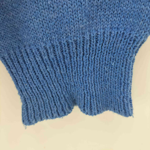 フロント刺繍 クルーネックニット メンズ
