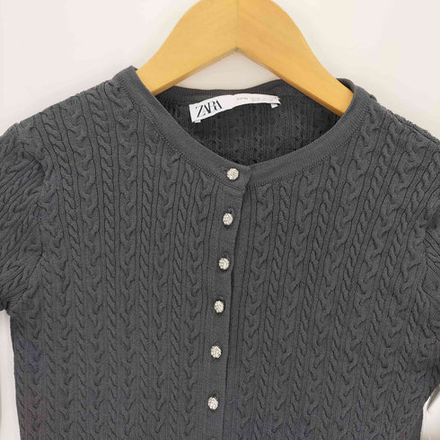 ザラ ZARA ストーンボタンカーディガン レディース import:XS