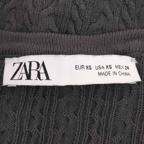 ザラ ZARA ストーンボタンカーディガン レディース import:XS