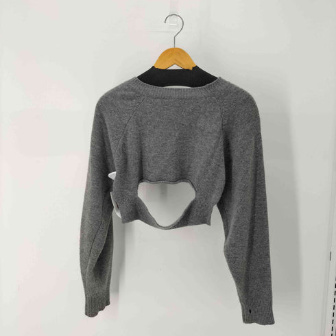 YUSE カシミア混 デザインニットボレロ レディース ONE SIZE