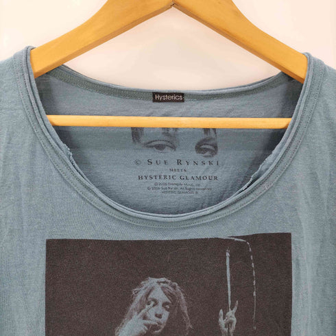 Hysterics アーティストプリント 裾フリンジTシャツ レディース FREE