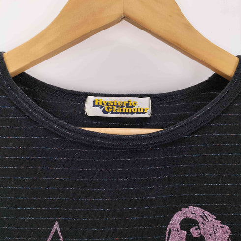 ヒステリックグラマー HYSTERIC GLAMOUR ROCK ガール ラメボーダーカットソー レディース FREE
